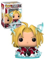 Funko POP! Animation: FMA: B - Edward Elric - Ed With - Glow In The Dark - 1/6 Odds For Rare Chase Variant - Full Metal Alchemist: Brotherhood - Collectable Vinyl Figure For Display - Gift Idea