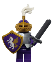 Unicorn Purple Knight Lady