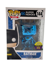 Funko Pop! Heroes: DC Super Heroes - Batman (Blue Chrome) #144 - Toy Tokyo San Diego 2017