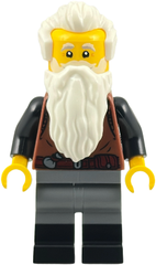 Wolfpack - Male, Dark Bluish Gray Legs with Black Boots, White Beard and Hair bdp276