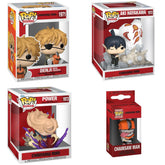 Funko Pop! Anime: Chainsaw Man - Denji with Pochita / Aki Hayakawa Moment / Deluxe Power / Chainsaw Man Pocket Pop Keychain