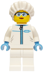 Police - City Forensic Detective Female, White Safety Jumpsuit, Safety Glasses cty1750