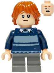 Ron Weasley - Dark Blue Striped Sweater, Dark Bluish Gray Short Legs hp477