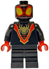Spider-Man (Miles 'Spin' Morales) - Black Medium Legs, Gold Spider Logo sh0950