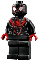 Spider-Man (Miles Morales) - Dark Bluish Gray Webbing on Head, Red Hands sh855