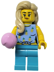 Right-side up pineapple lady w/ cotton candy pc BAM 2025