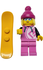 Snowboarding girl  w/snowboard BAM 2025