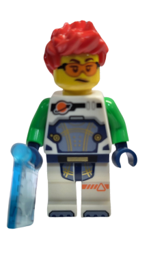 Space Figure Red Hair w/Tablet BAM