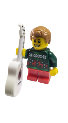 Ugly Christmas Sweater Boy w/Guitar BAM