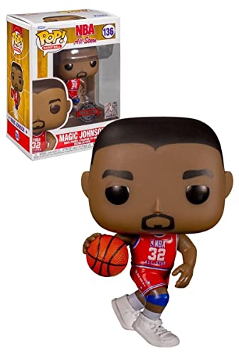 Funko Pop! Basketball: NBA All-Stars - Magic Johnson (Red Jersey Special Edition, VAULTED) #136