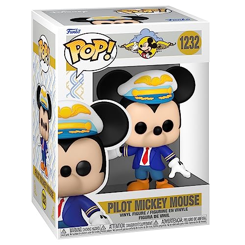 Funko POP! Disney: Mickey Mouse Pilot - (blue Suit) - Amazon Exclusive - Collectable Vinyl Figure - Gift Idea - Official Merchandise - Toys for Kids & Adults - Disney Fans