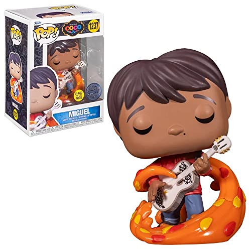 Funko Pop! Disney: Pixar's Coco - Miguel with Guitar (Glow in The Dark Special Edition) #1237