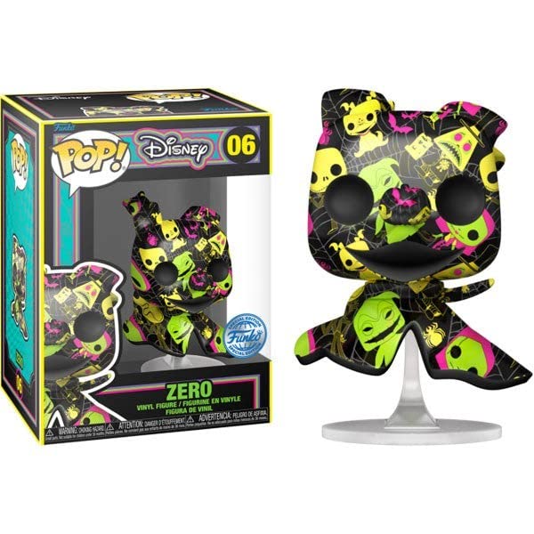 Funko Pop! Disney: The Nightmare Before Christmas - Zero Blacklight (Artist Series Special Edition) #06
