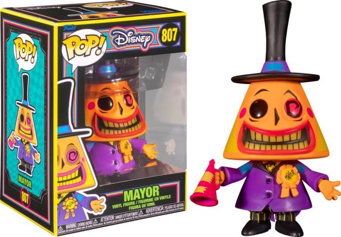 Funko Pop! Disney: The Nightmare Before Christmas - Mayor with Megaphone (Blacklight Edition)) #807