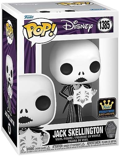 Funko POP! DISNEY: The Nightmare Before Christmas 30th- Jack Skellington w/Snowflake (FS), Small(73947)