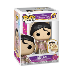 FUNKO POP! DISNEY MULAN (GOLD) ULTIMATE PRINCESS with PIN [FUNKO SHOP EXCLUSIVE] #323