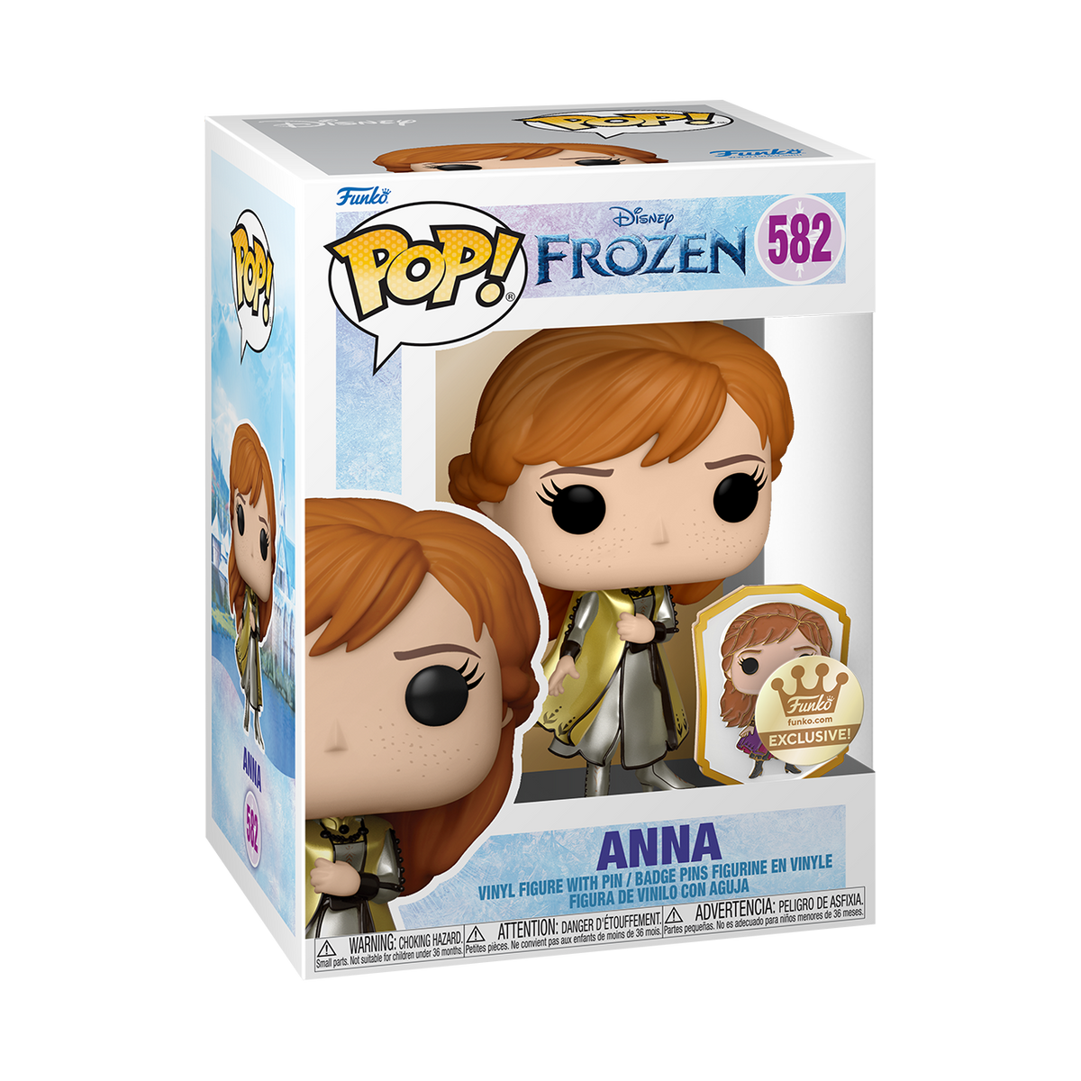 FUNKO POP! DISNEY FROZEN ULTIMATE PRINCESS ANNA with PIN [FUNKO SHOP EXCLUSIVE] #582