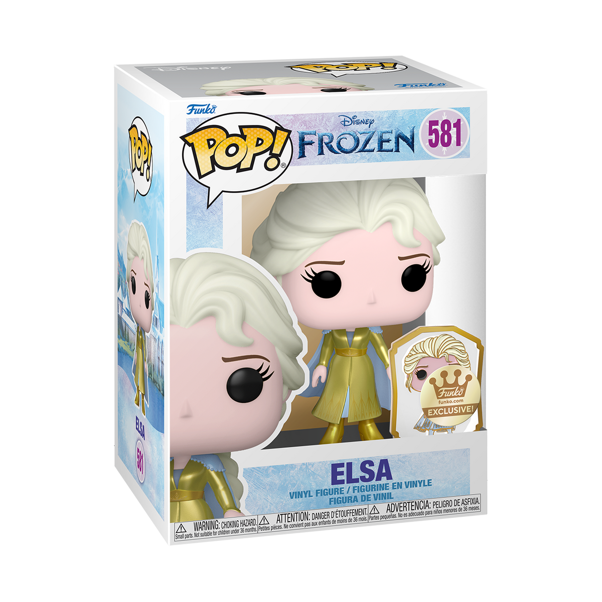 FUNKO POP! DISNEY FROZEN ULTIMATE PRINCESS ELSA with PIN [FUNKO SHOP EXCLUSIVE] #581