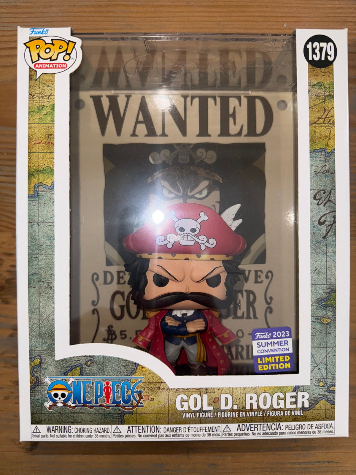 Funko Pop! Animation: One Piece - Gol D. Roger Wanted Poster (Summer Convention Limited Edition 2023) #1379
