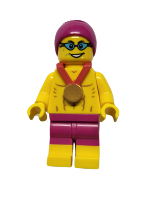 Triathlon Athlete Swimmer w/Medal BAM 2024