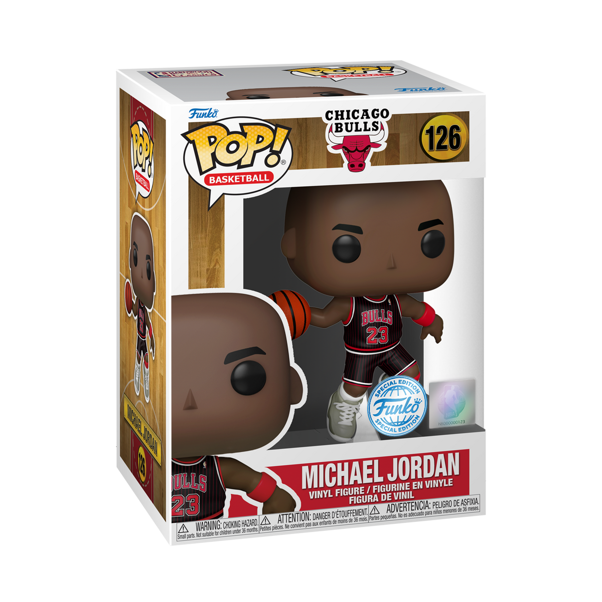 Funko Pop! Basketball: Chicago Bulls - Michael Jordan (Black Jersey Special Edition) #126