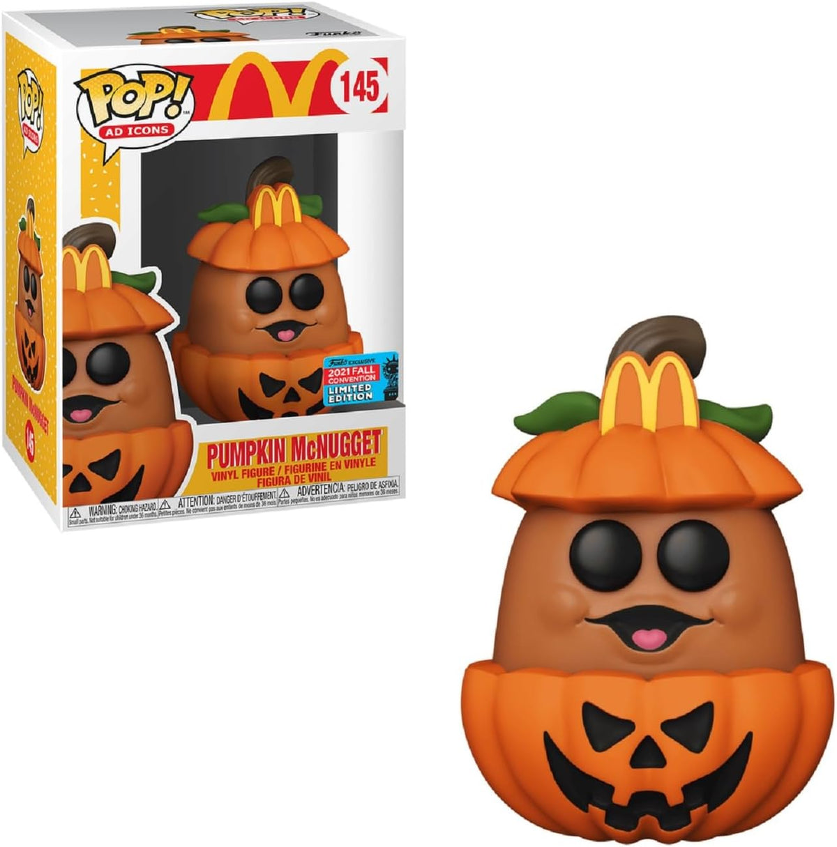 Funko Pop! Ad Icons: McDonalds - Pumpkin McNugget (2021 Fall Convention Limited Edition) #145