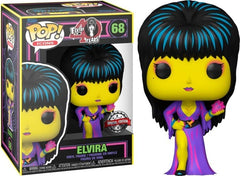 Funko Pop! Icons: Elvira: Mistress of The Dark - Elvira (Blacklight Special Edition) #68