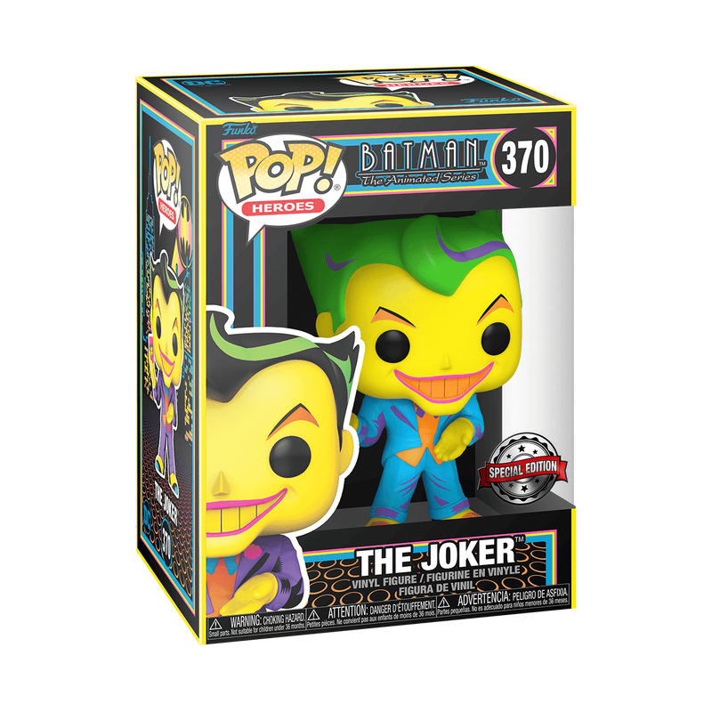Funko Pop! DC Heroes: Batman The Animated Series - Joker (Black Light Special Edition) #370