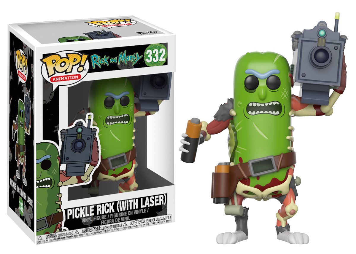 Funko POP! Animation: R&M - Pickle Rick With Laser - Rick and Morty - Collectable Vinyl Figure - Gift Idea - Official Merchandise - Toys for Kids & Adults - TV Fans - Model Figure for Collectors