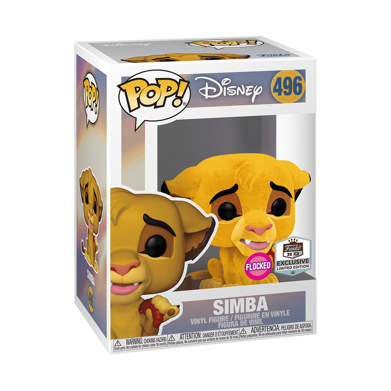 Funko Pop! Disney: The Lion King - Simba (Flocked Exclusive) #496
