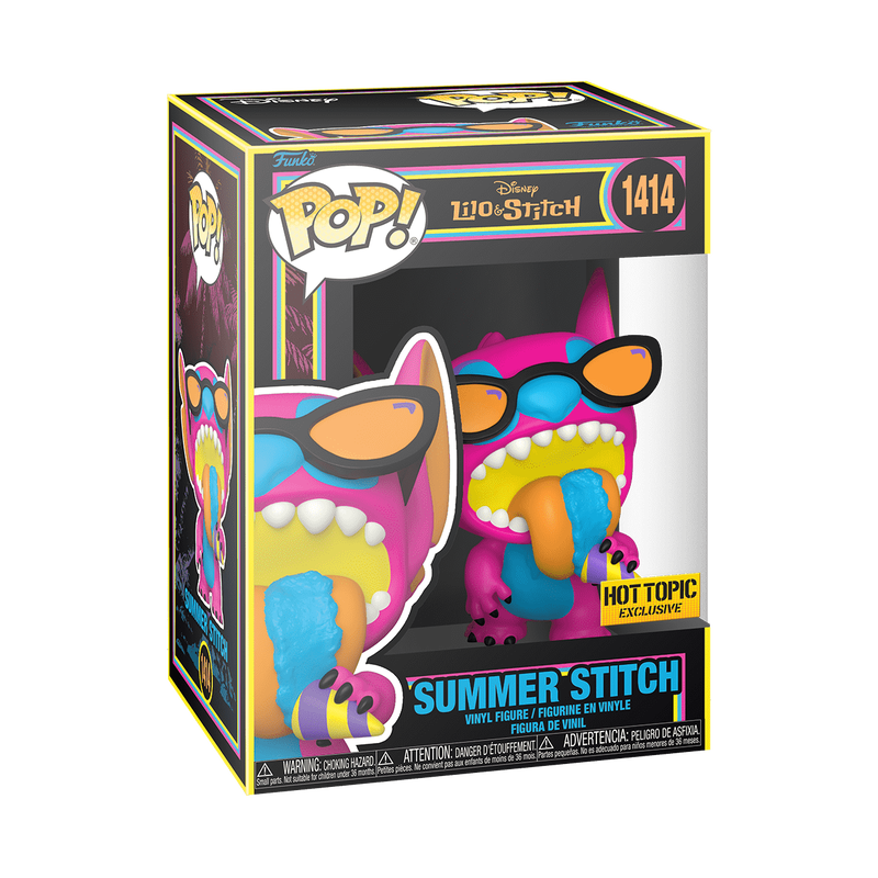 Funko Pop! Disney: Lilo & Stitch - Summer Stitch (Blacklight Hot Topic Exclusive) #1414