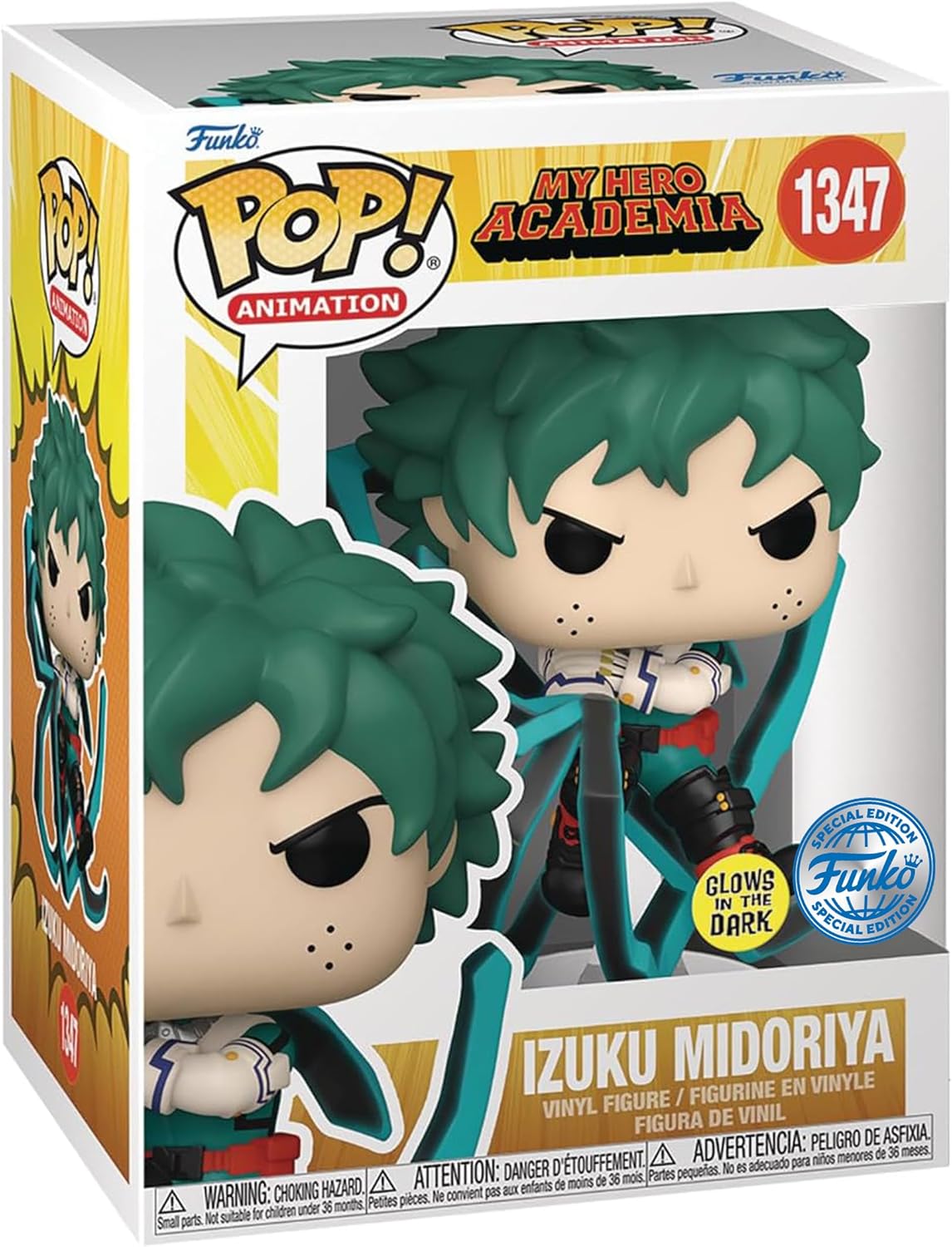 Funko Pop! Animation: My Hero Academia - Izuku Midoriya (Glow in the Dark Special Edition) #1347