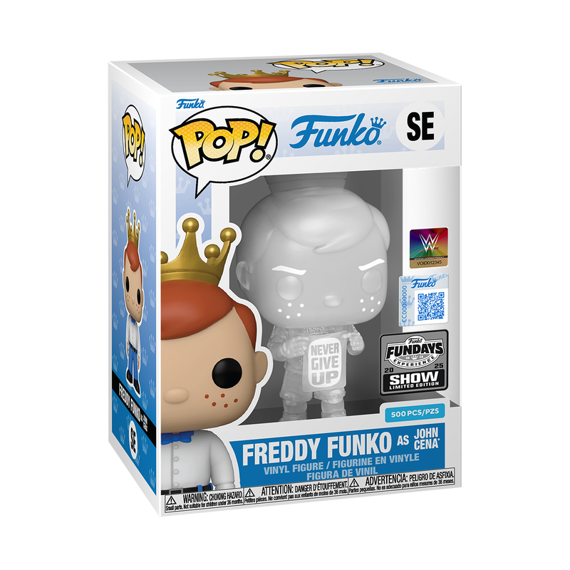 Funko Pop! Fundays Experience: Freddy Funko as John Cena (Never Give Up Translucent 2025 Show Limited Edition 500 PCS)