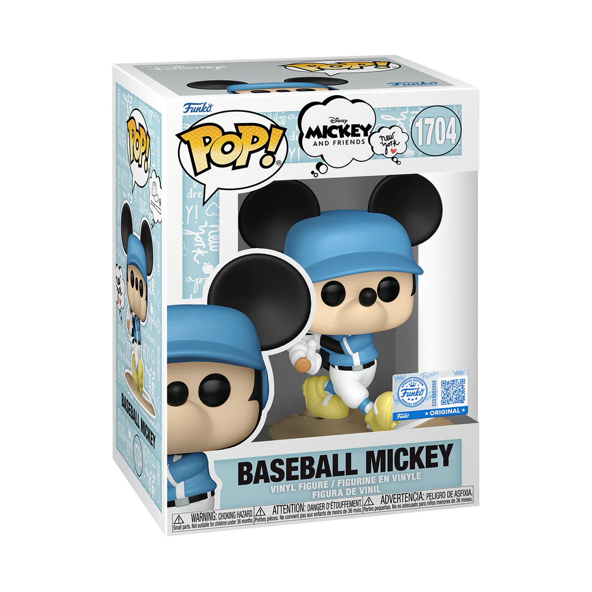 Funko Pop! Disney: Mickey And Friends (New York) - Baseball Mickey #1704 [Funko Special Edition] *PREORDER*