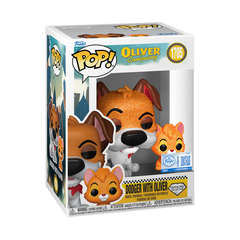 Funko Pop! Disney: Oliver & Company - Dodger with Oliver (Diamond) #1705 [Funko Special Edition - Specialty Series Exclusive]