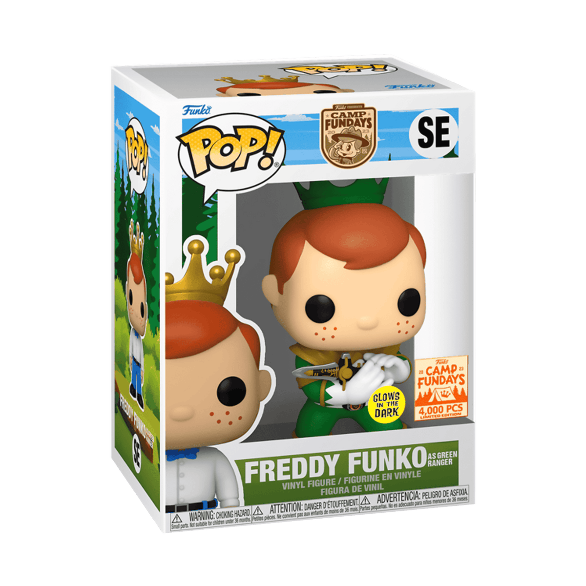 Funko Pop! Camp Fundays: Freddy Funko as Green Power Ranger (Glow in the Dark LE 4,000 PCS) #SE