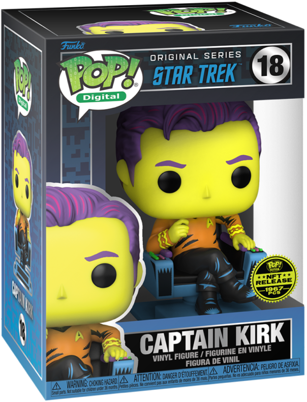 Funko Pop! Digital: Star Trek - Captain Kirk (Blacklight Legendary LE 1967 PCS) #18