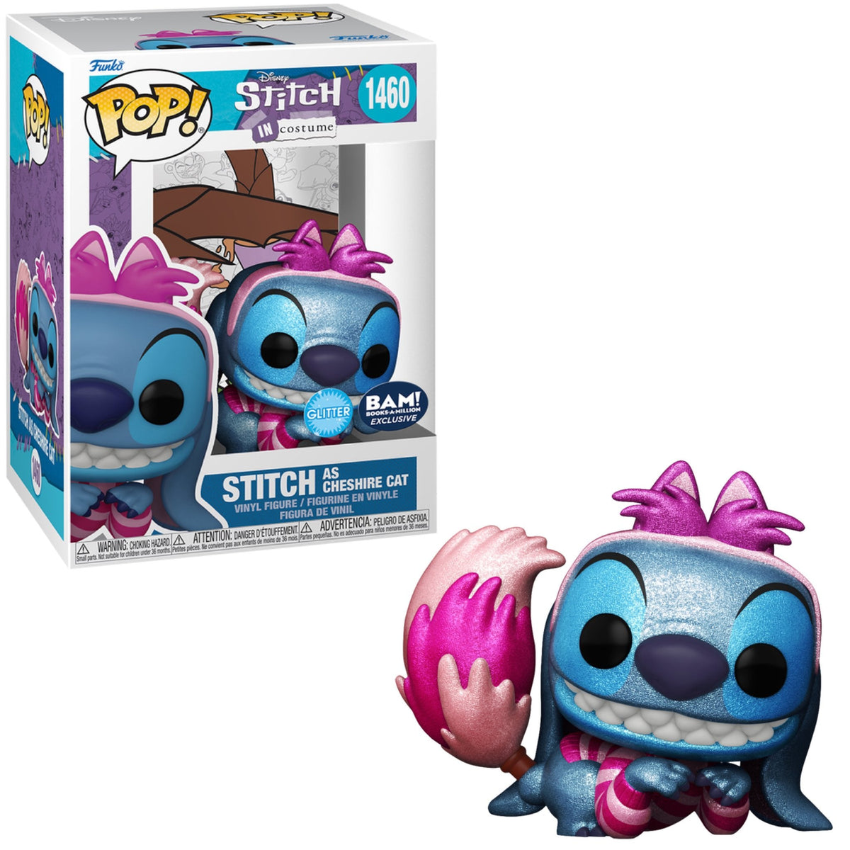 Funko Pop! Disney: Stitch - Stitch As Cheshire Cat (Glitter) #1460 [BAM! Exclusive] *PREORDER*