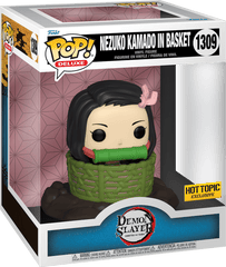 FUNKO POP! DELUXE ANIMATION: DEMON SLAYER - 6" NEZUKO KAMADO IN BASKET **HOT TOPIC EXCLUSIVE** #1309