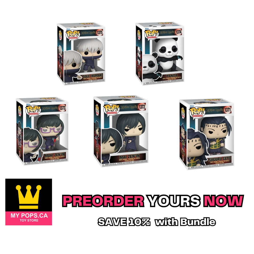 Funko Pop! Anime: Jujutsu Kaisen - Geto / Mai / Maki / Panda / Inumaki / Itadori & Todo 2pk