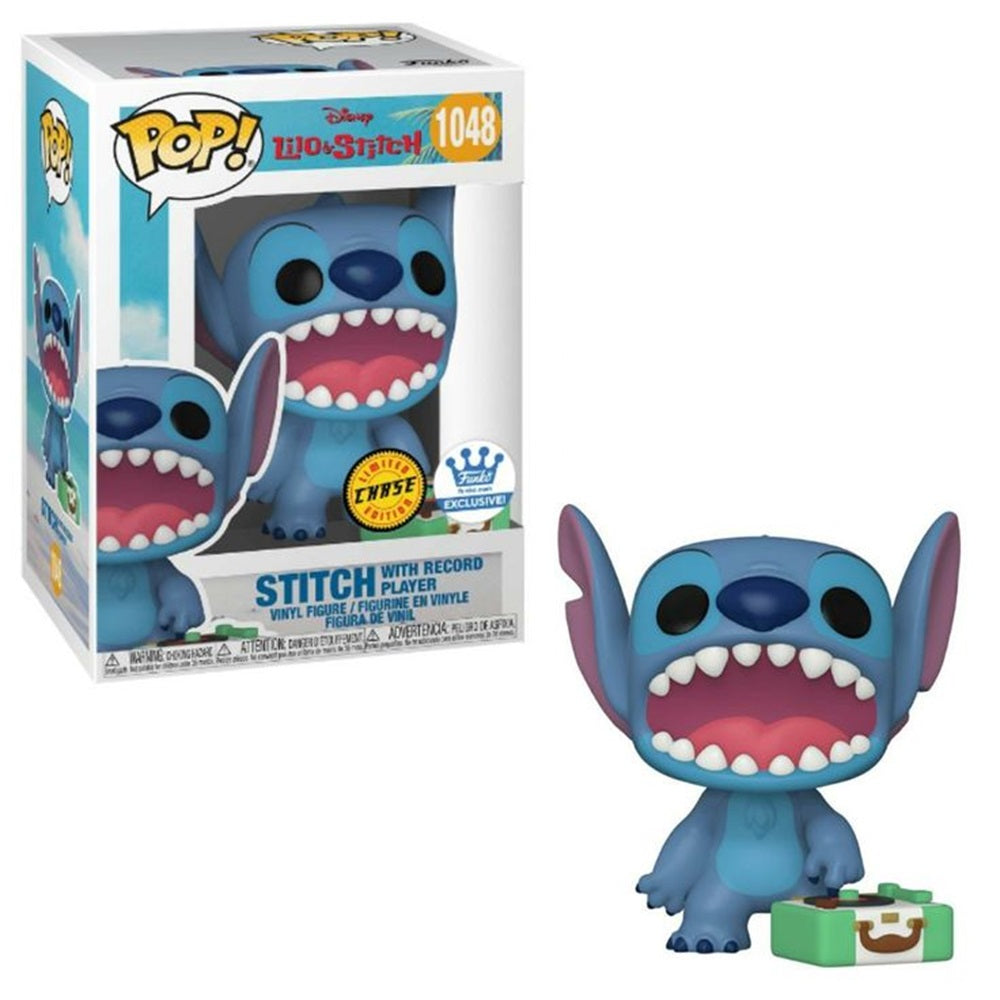 Funko Pop! Disney: Lilo & Stitch - Stitch Singing with Record Player (Funko Exclusive Chase Edition) #1048