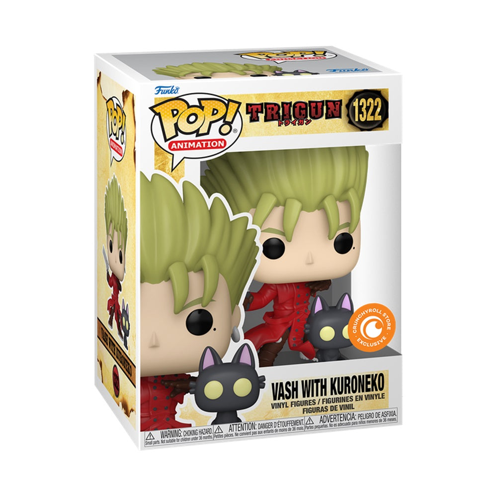 Funko Pop! Animation: Trigun - Vash with Kuroneko (Crunchyroll Exclusive) #1322