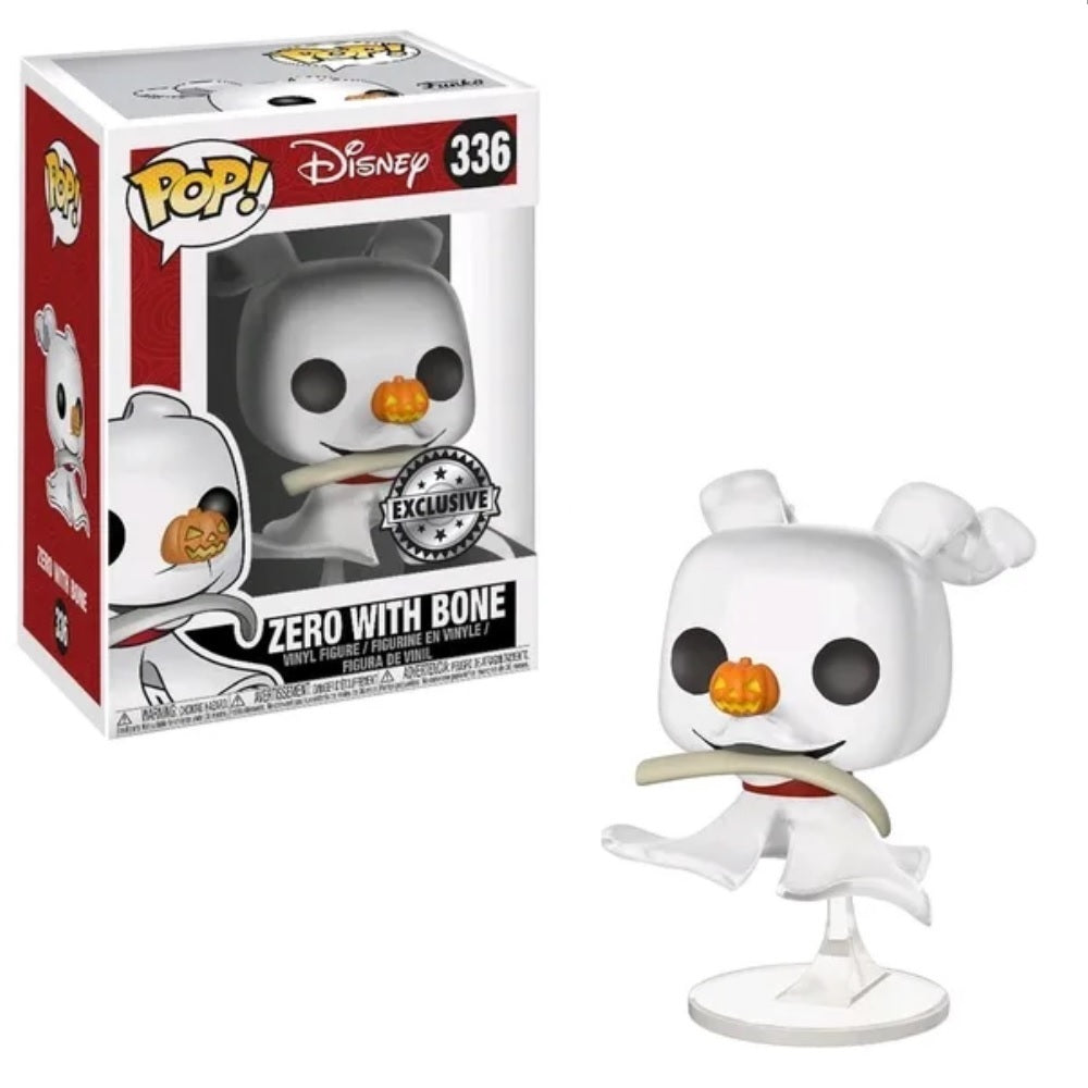 Funko Pop! Disney: The Nightmare Before Christmas - Zero With Bone (Special Edition) #336