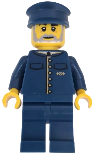 Wild West Train Conductor - Male, Dark Blue Uniform adp202