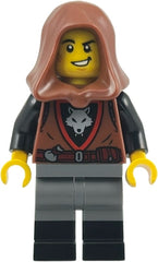 Wolfpack - Male, Dark Bluish Gray Legs with Black Boots, Reddish Brown Hood bdp277
