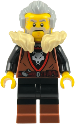 Wolfpack - Male, Black Legs with Reddish Brown Boots, Light Bluish Gray Hair bdp284