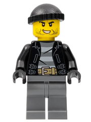 Police - City Bandit Crook, Black Knit Cap, Black Stubble cty0930