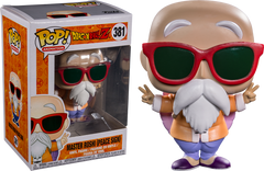 FUNKO POP! ANIMATION: DRAGON BALL Z [DBZ] - MASTER ROSHI [PEACE SIGN] #381