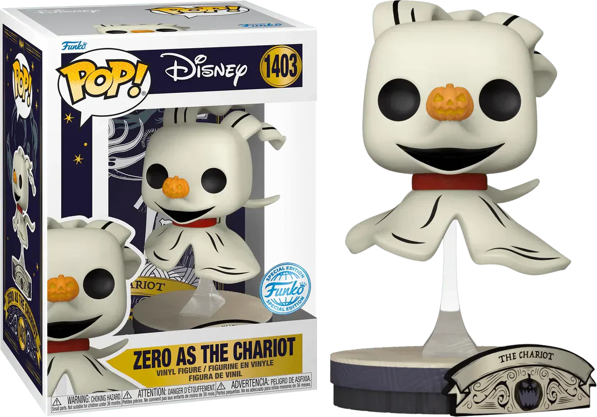 Funko Pop! Disney: The Nightmare Before Christmas - Zero as the Chariot (Special Edition) #140 [Minor box damage]
