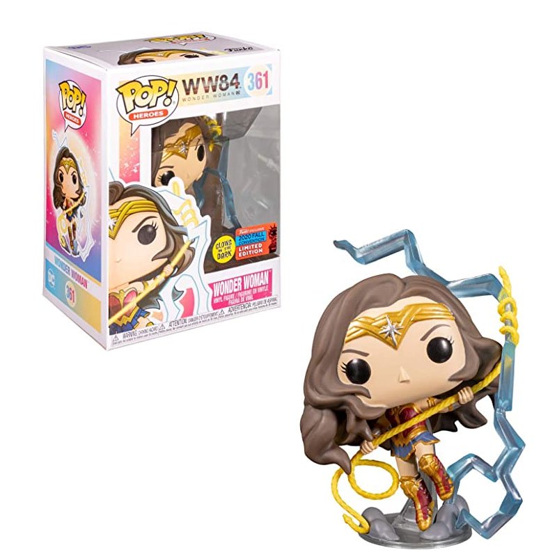 Funko Pop! Heroes: WW84 - Wonder Woman (Glow in the Dark) #361 - New York Comic Con 2020
